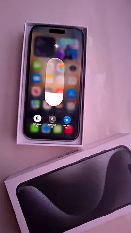 iPhone 15 Pro (black) in box - great condition with zero scratches.