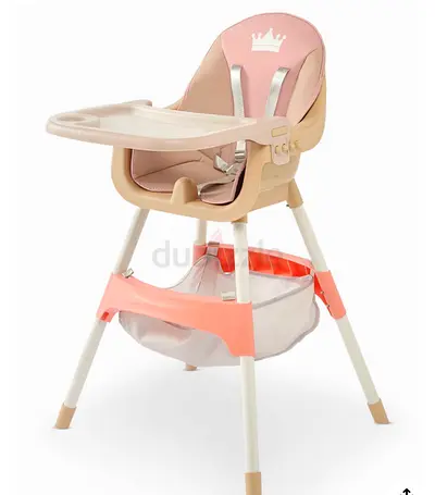 NEW Little Bloomers Finn 2-in-1 Convertible Baby Highchair - Pink/Beige - NEW