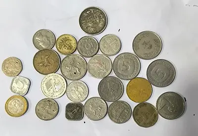 550+ Old Coins Collection – World Coins + Silver Coin Included
