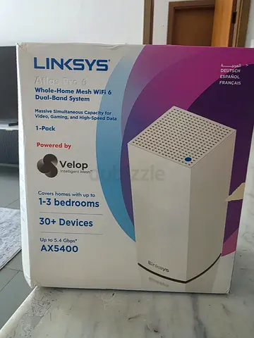 Linksys Atlas Pro 6 AX5400 Mesh WiFi 6 Router - Single Pack (1-3 bedrooms)