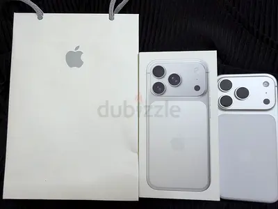 Apple iPhone 17 Pro (Silver) with Box and Apple Bag