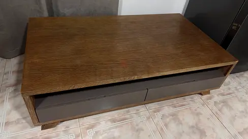 Marina homes Solid Wood Coffee Table with Storage Drawers - Good Condition