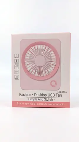 Mini fan Compact Pink USB Desktop Fan - Portable, New