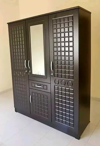 Dark brown colour 3door wardrobe brand new