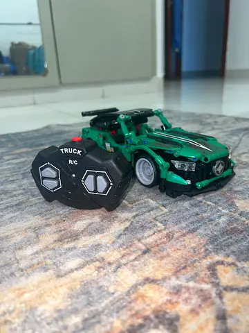 Remote control green lego Mercedes car with remote
