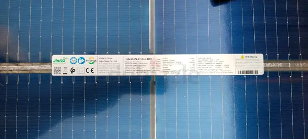 Jinko Solar 590W N-Type Bifacial Dual-Glass Solar Panel for sale