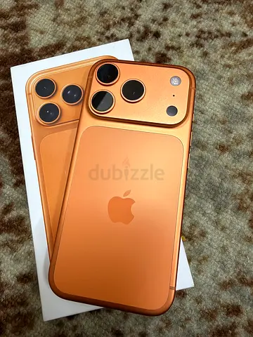 Apple iPhone (17 pro 256gb Orange) - Good condition, dubai apple store mobile with box 90% battery