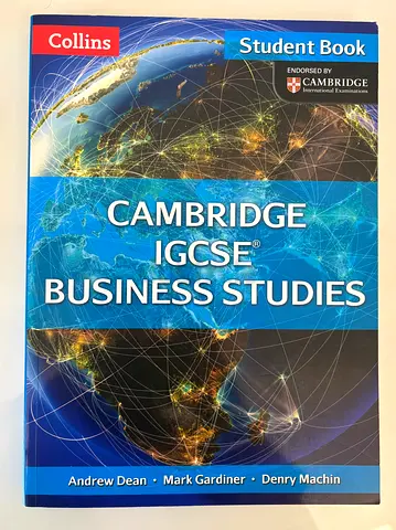 Cambridge IGCSE BUSINESS STUDIES student book