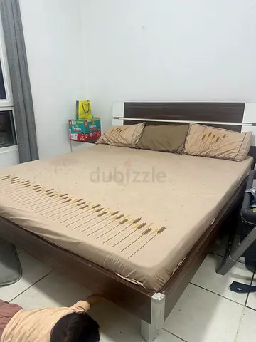 King size bed with mattress for sale