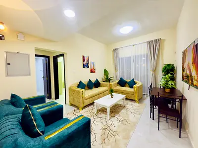 Furnished 1-bedroom apartment with a living room for monthly rent ✅ in Ajman – Al Nuaimiya ✔️ Bill