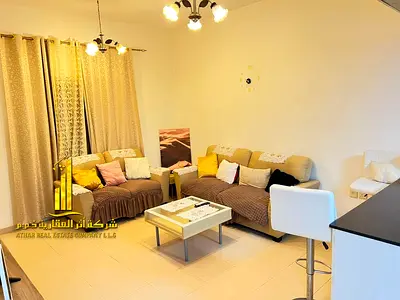 Luxury apartment, second occupancy, one bedroom and living room with an open balcony. Ajman City To