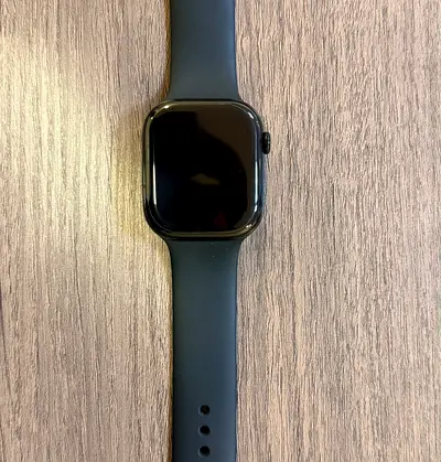 Apple Watch (11Series) in Black with Silicone Band - Good Condition