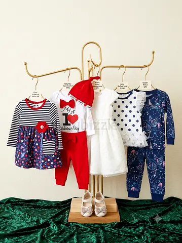 Used Bundle of Baby Girl Outfits — Dresses, Sleepsuits and Shoes 12-18 months