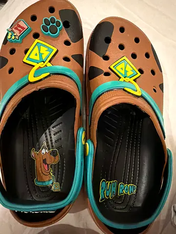 Scooby-Doo Kids Clog Shoes - Brown/Teal, Size (42)