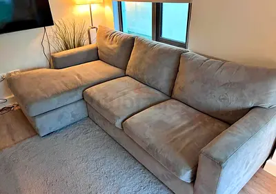 Crate&barrel axis sectional sofa