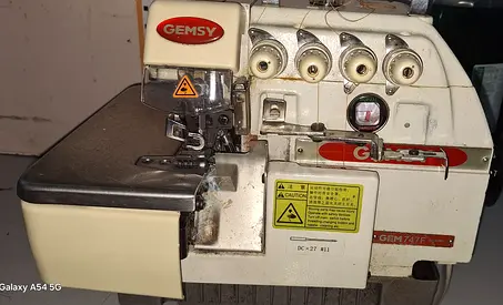 Gemsy Industrial Overlock Sewing Machine (Serger) - Used