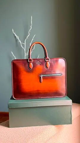 *BERULTI* Deux Jours Briefcase Venezia calf Leather  VIP QUALITY*