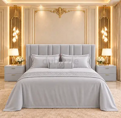 Brand New upholstered king bed with padded headboard storage bed and king size bed modern frame