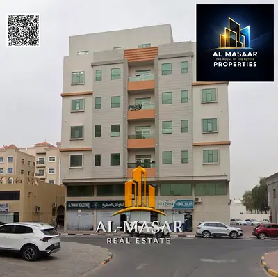 Building for sale in Al Jurf 2, Ajman; situated on a street with front and rear access. The building features a design comprising a ground floor, mezz