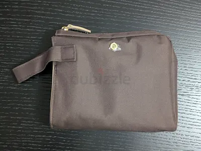 Brown travel toiletry and dopp kit set