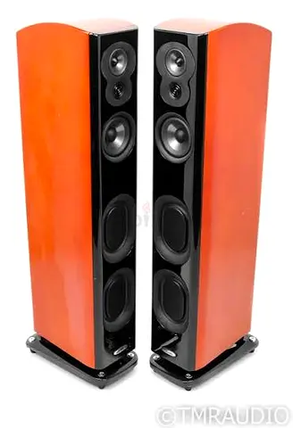 Polk Audio Lsim 705 Pair of floor-standing tower speakers - cherry wood finish