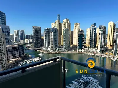 With marina views , next to metro and mall , vacant