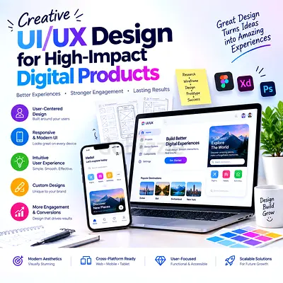 Creative UI/UX Design for High-Impact Digital Products