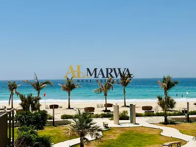 ||Ready To Move||Luxurious Beachfront 3BR + Maids Room || Private Beach || Chiller Free || 2 Car Parkings || All Amenities Free