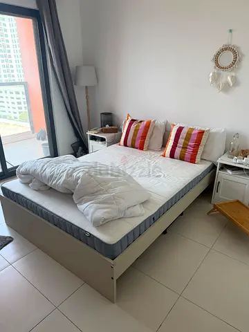 IKEA double bed frame with mattress 180X200 cm - good condition