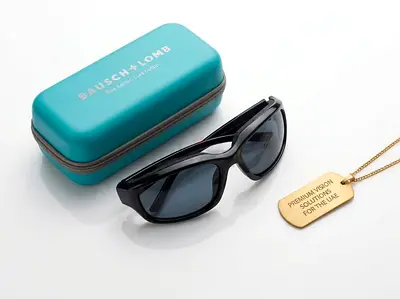 Bausch + Lomb Black Sunglasses with Case - Brand New🔥