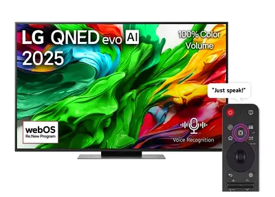 LG QNED evo AI 2025 Smart TV with webOS and Magic Remote