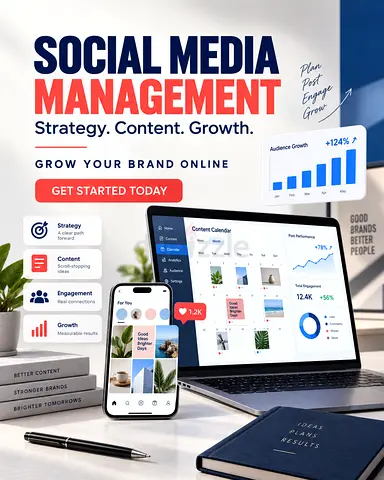 Al Majaz Social Hub – Social Media Management Services 🚀