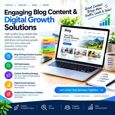 Engaging Blog Content & Digital Growth Solutions