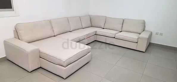 Ikea kivik ushape sofa beige
