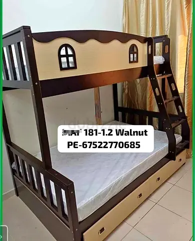 Stylish new solid wood Don double up single bed available