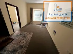 One bedroom and living room, central air conditioning, near Ajman Court, easy access to Sharjah and