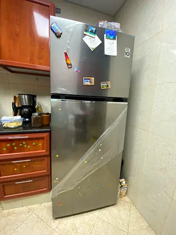 LG 2-door Stainless Steel Fridge - Good Condition