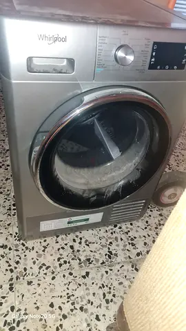 Whirlpool front load dryer machine - 9kg (silver)