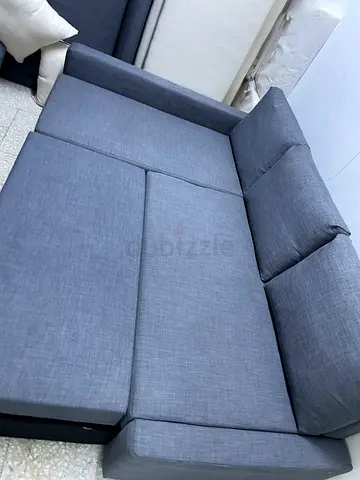 Modern Gray L-Shaped Sofa Bed