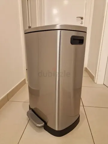 50 litre, 13 gallon premium stainless steel pedal bin
