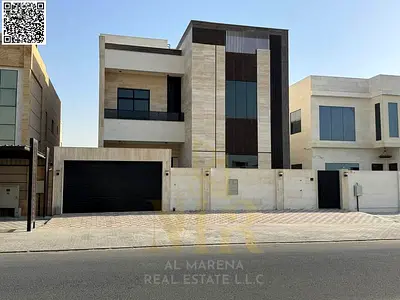 Ultra Luxury Villa for Sale in Al Alia – Ajman | Fuji Panoramic Elevator | 5 Master Bedrooms | Immediate Delivery