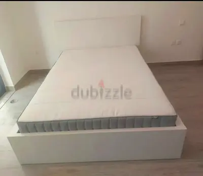 Ikea Queen size bed with mattress and storage drawers