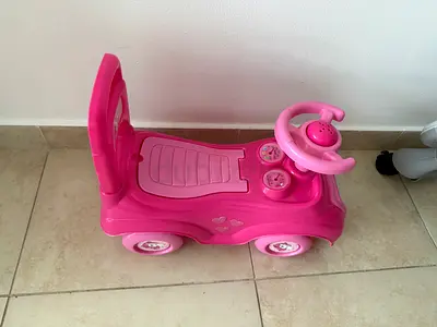 Pink Ride-On Push Car for Toddlers - Good Condition
