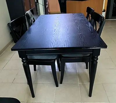 IKEA 6 seater dining set with extendable table