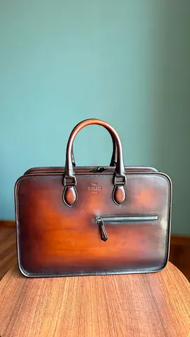 *BERULTI* Deux Jours Briefcase Venezia calf Leather