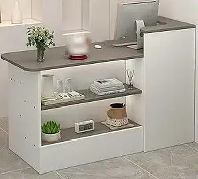 Reception Counter with Shelves Custom Made
