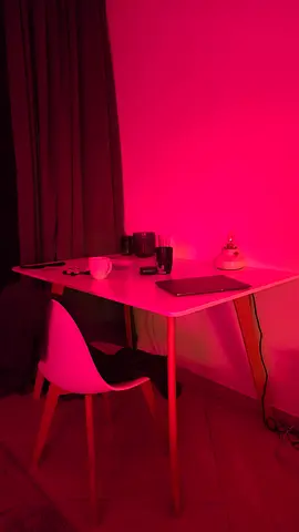 Compact modern study desk with chair - light wooden legs, white top