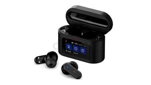 Wireless True Wireless Earbuds with Charging Case and Display