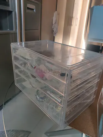 Clear Acrylic Multi-Drawer Organizer for Cosmetics and Accessories