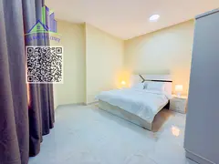 An exceptionally luxurious and upscale one-bedroom apartment with a living room, featuring brand-new